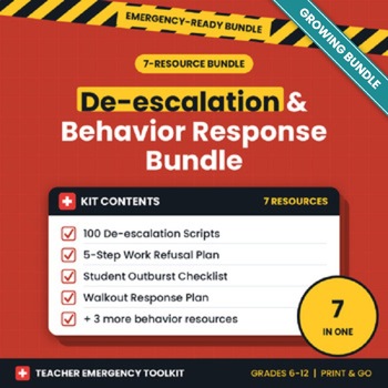 Cover of De-escalation & Behavior Bundle
