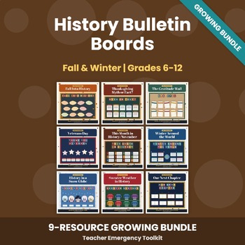 Cover of History Bulletin Boards: Fall & Winter Bundle