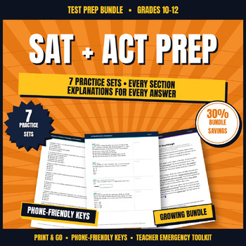 Cover of SAT & ACT Test Prep Bundle