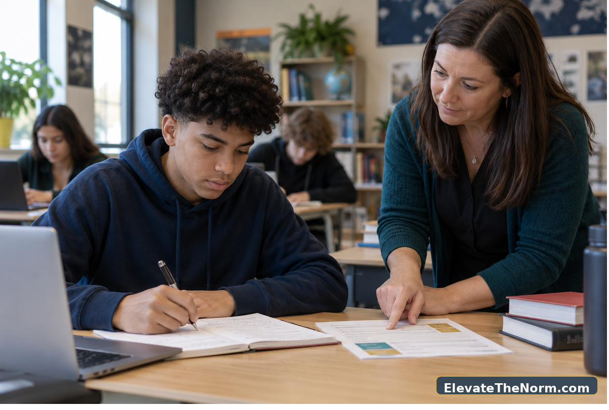 Student revising work through a fair academic integrity repair process