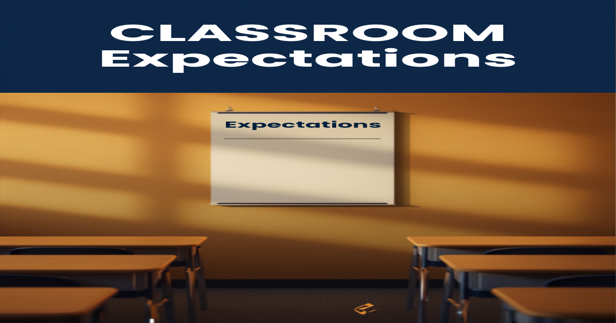 Classroom Expectations Poster for Middle and High School Students